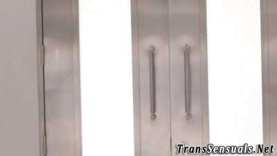 Tgirl fucks dudes ass and gets blowjob