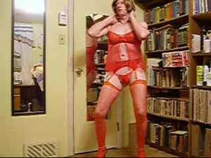Debbie Heart Solo In Red Lingerie