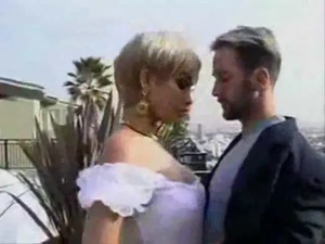 TS Blonde Satisfying A Huge Cock