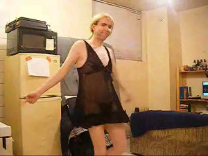 Crossdresser Solo in Amateur Movie