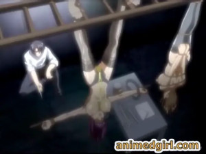 Bondage shemale hentai with big tits gets injection