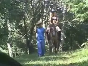 Fucking trio in a forest