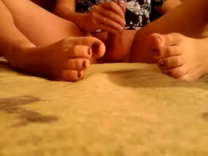 Homemade masturbation on a floor