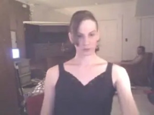 Amateur sucking and fucking session with a leggy travesty