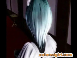 3D hentai maid oralsex shemale