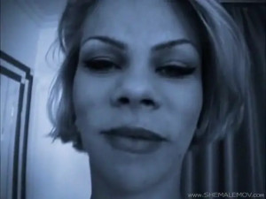 White Lingerie Shemale enjoys anal