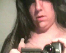 Burning travesty jerks for webcam