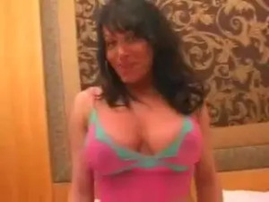 Seductive Tranny With Huge Tits Toying, Wanking & Cumming