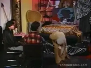 Vintage orgy with shameless Tgirls