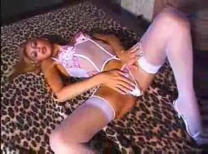 Blonde T-Girl Pounded By Black Dong