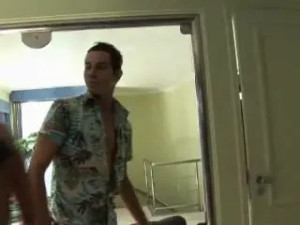 Guy Gives Tranny Condom Screwing