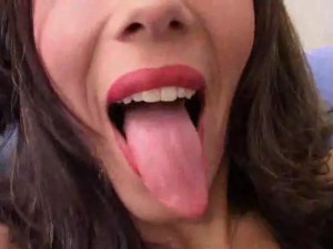 Look at this busty tranny in fucking