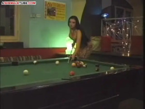 Threesome with ladyboy on the table