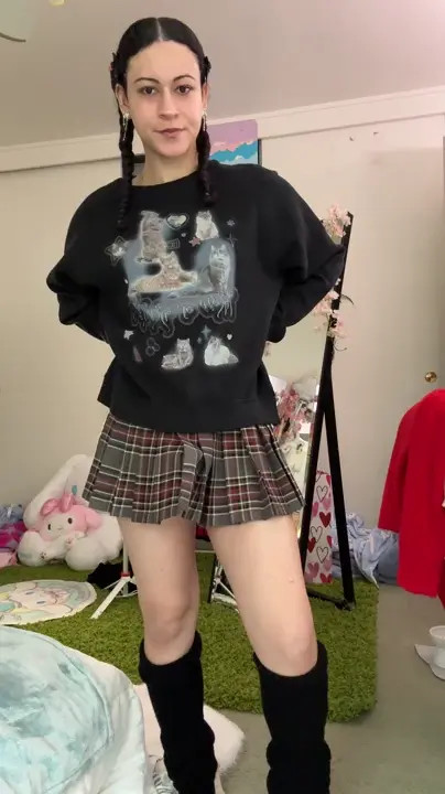 Watch I hope this skirt is appropriate enough for college Shemale Porn Videos | TranSexBig.