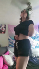 Thicc Goth Trans Girl Stephanie Erin, Massive Cumshot