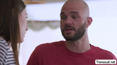 Sexy Tbabe Amanda Riley barebacked by her husband