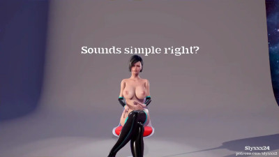 3D girl fucked by random futa