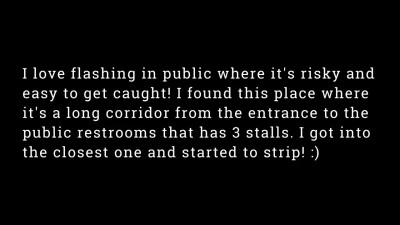 Risky public restroom flashing fully naked