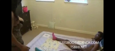 Big Booty Bianca bangs a young boy pussy