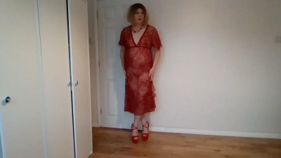 See-through dress and wide open legs