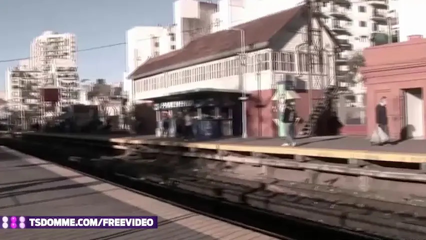 Watch Blonde shemale with big tits has public sex with a stranger Shemale Porn Videos | TranSexBig.