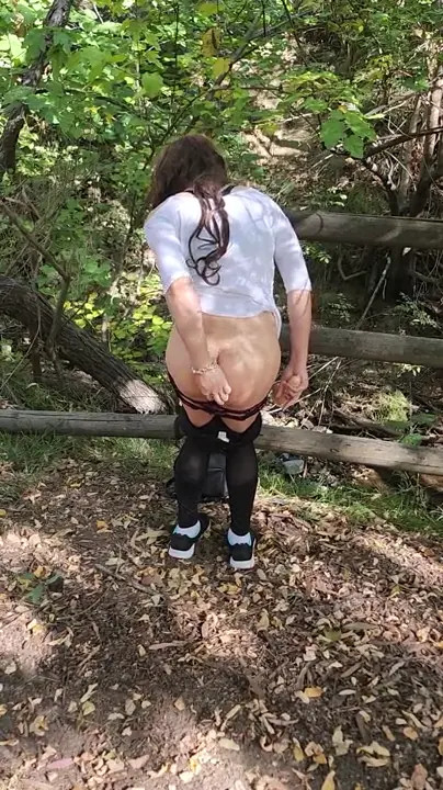 Watch First time exhibition masturbation in public nature trail Shemale Porn Videos | TranSexBig.