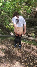 First time exhibition masturbation in public nature trail
