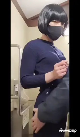 Watch Japanese crossdresser Mai touched and fucked in toilet Shemale Porn Videos | TranSexBig.