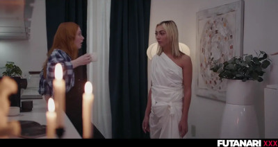 sculptor brings to life a gal and a perfect cock licks