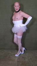 White tutu sissy