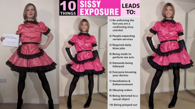 Exposed Sissy Bethany Voice Over Dirty Talk Commentary Crossdresser 4K Slideshow