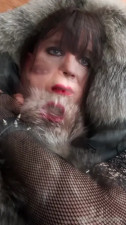 Mistress Mony fur & cock play (slow teaser)