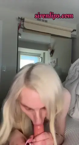 Watch Blonde trans was sucking a dildo got caught Shemale Porn Videos | TranSexBig.