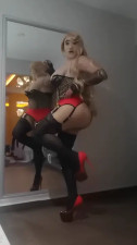 AlexaTVMex in sexy miniskirt