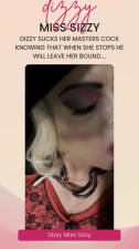Dizzy is made to suck cock in the shower