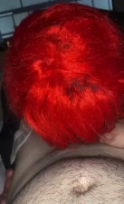 Crossdresser homemade sucking