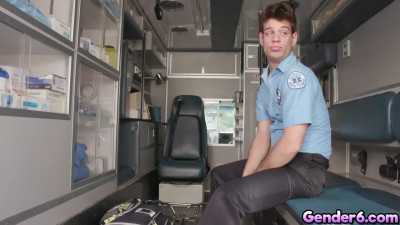 Bailey Archer rides on Michael DelRays cock till he cum