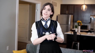 Teen Tranny Jerks Off!
