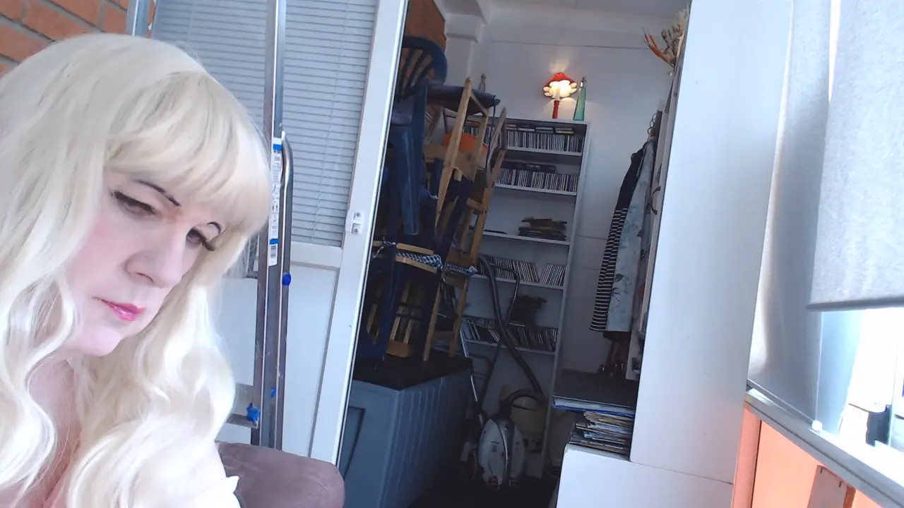 Watch Mikaela Lilyskin Pink/white checkered dress and fluffy slippers Shemale Porn Videos | TranSexBig.