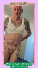 sissy kevin sucks his Masters cock