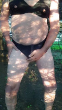 Wearing a bra and panties makes me cum