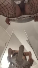 Self Fucking in Bathroom