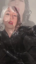 Latex Catsuit Domme in Boots Will Make You Want Cock