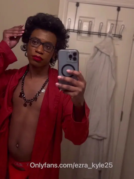 Watch Black Sissy Femboy in Red Lingerie (onlyfans) Ezra_Kyle25 Shemale Porn Videos | TranSexBig.