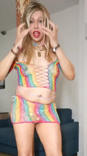 Camelia strip tease with a hard-on