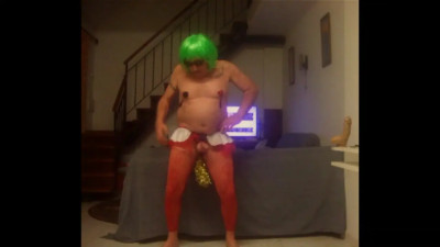 just love to show off my new red stockings