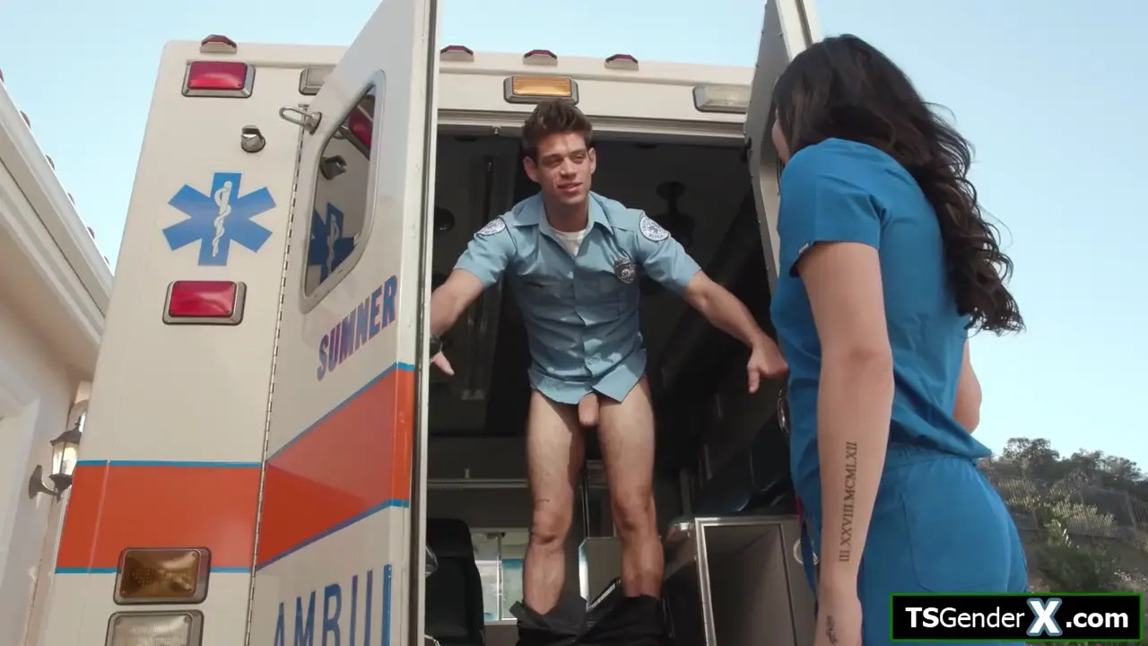 Watch Ever fucked a big cock shemale in the back of an ambulance? Shemale Porn Videos | TranSexBig.