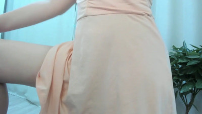 Pretty tgirl teases & strokes one out