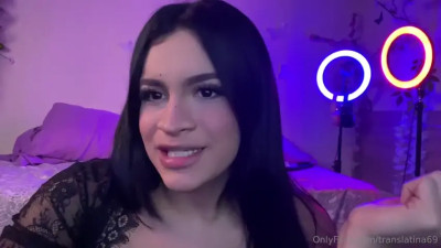 Latina shemale wanking
