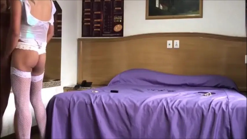 Watch Hot ladyboy in white lingerie takes it in her big ass Shemale Porn Videos | TranSexBig.